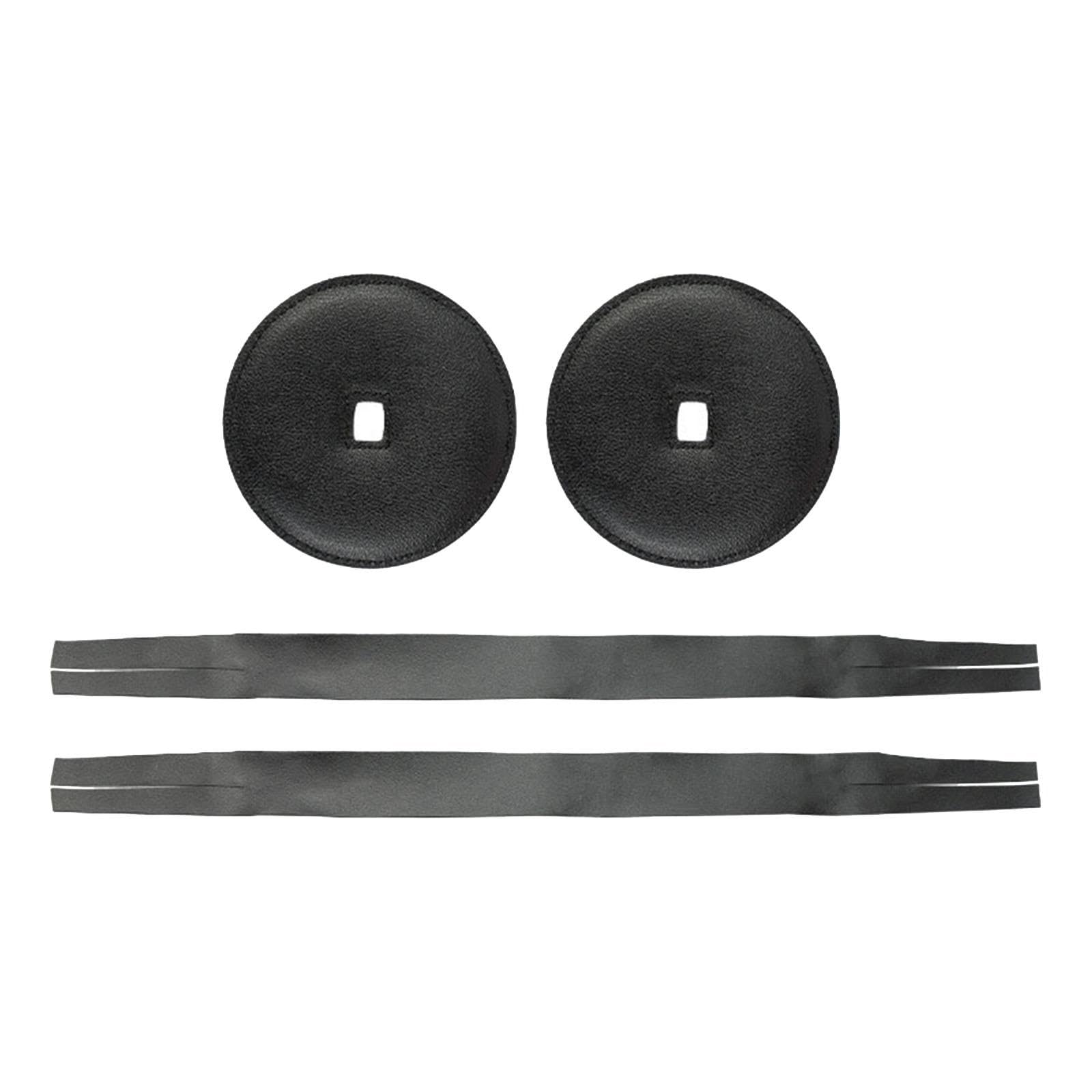 Generic Cymbal Strap Pair with Soft Padding for Musical Accessories, Black