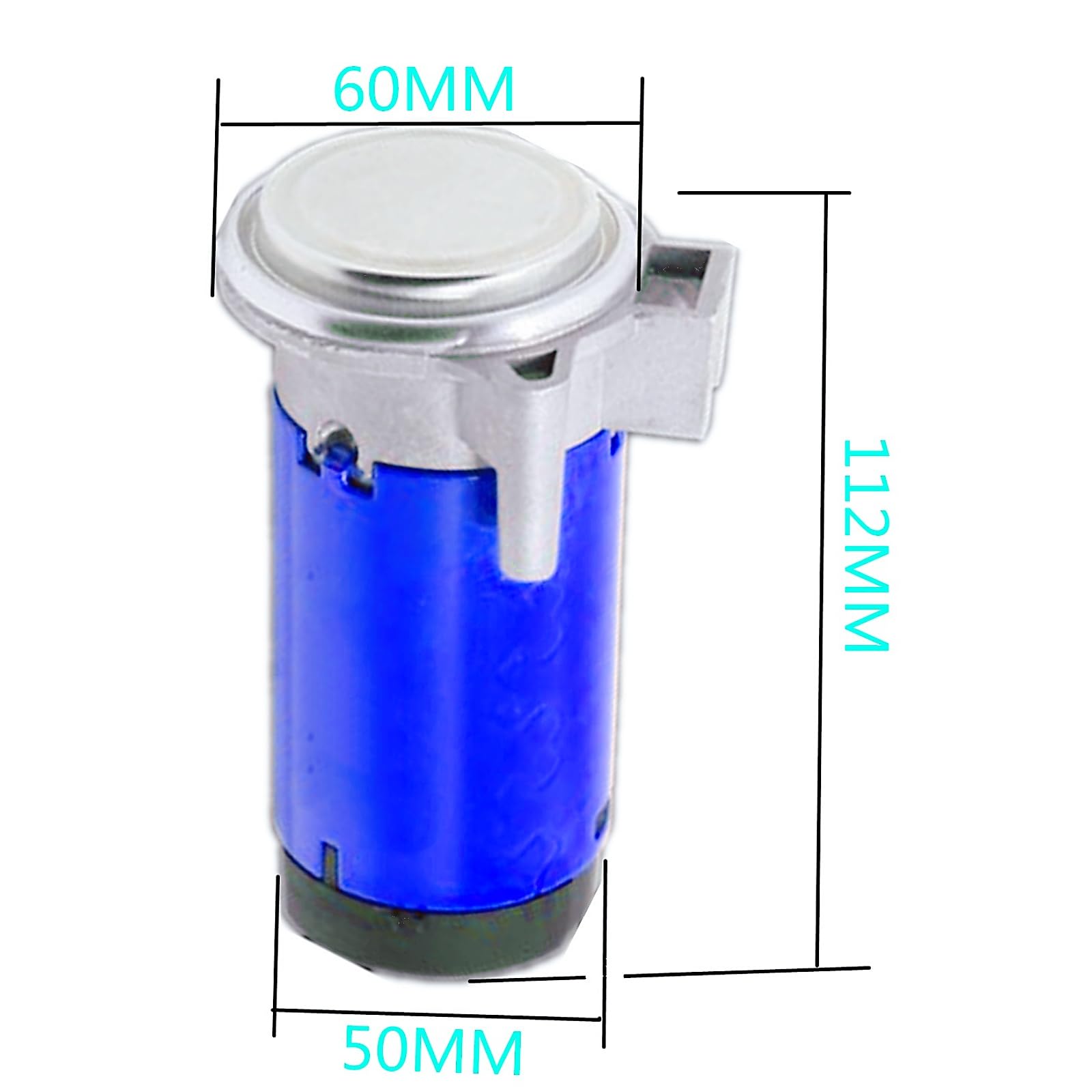 Kit compressore d'aria blu da 24 V, portatile, impermeabile, facile da installare, pompa ad aria, tubo, compressore compatto per auto, camion, barche