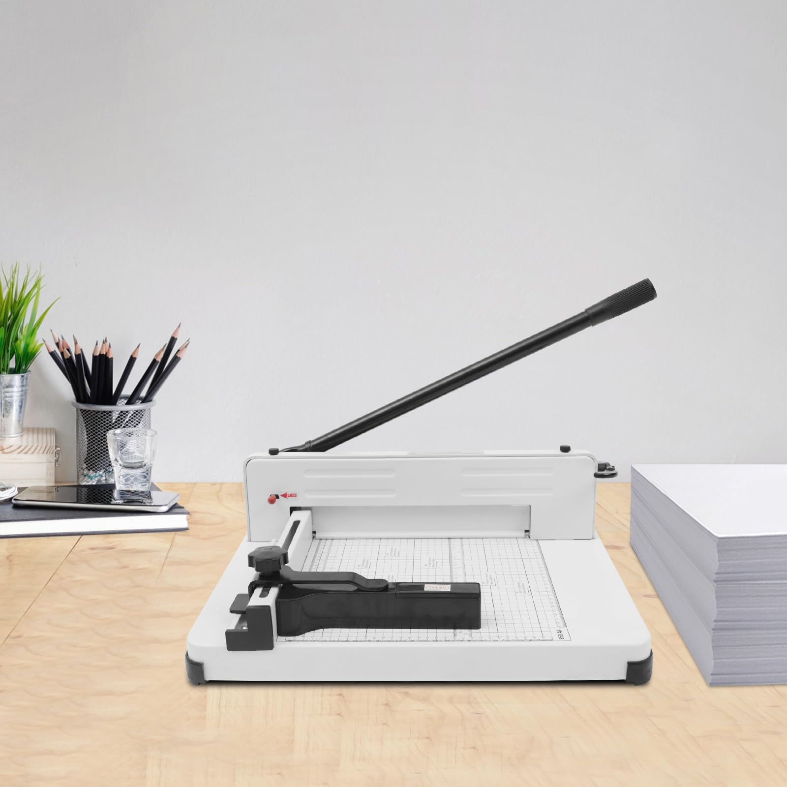 Taglierina per Carta Resistente da 400 Fogli - Taglierina a ghigliottina da 12 Pollici per Carta A4/B5/A5/B6/B7, Forniture per Ufficio, casa e Scuola