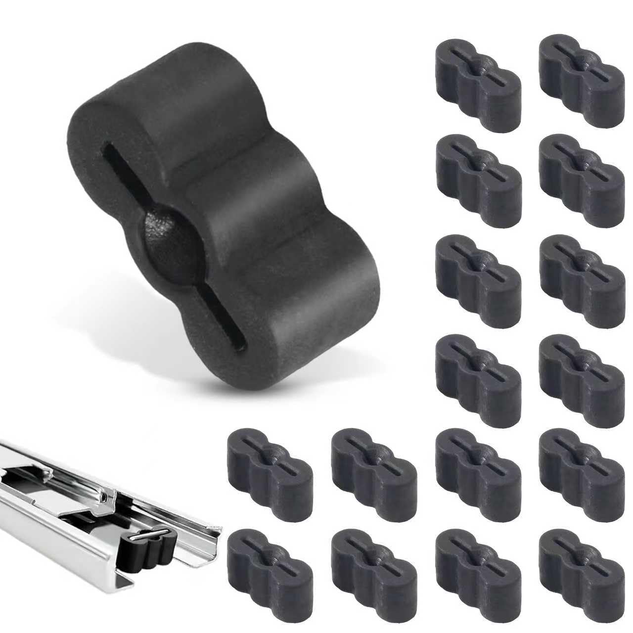 Drawer Stoppers Slide Bumper for Drawer Slide Rubber End Stopper (20 Pack)-image-38