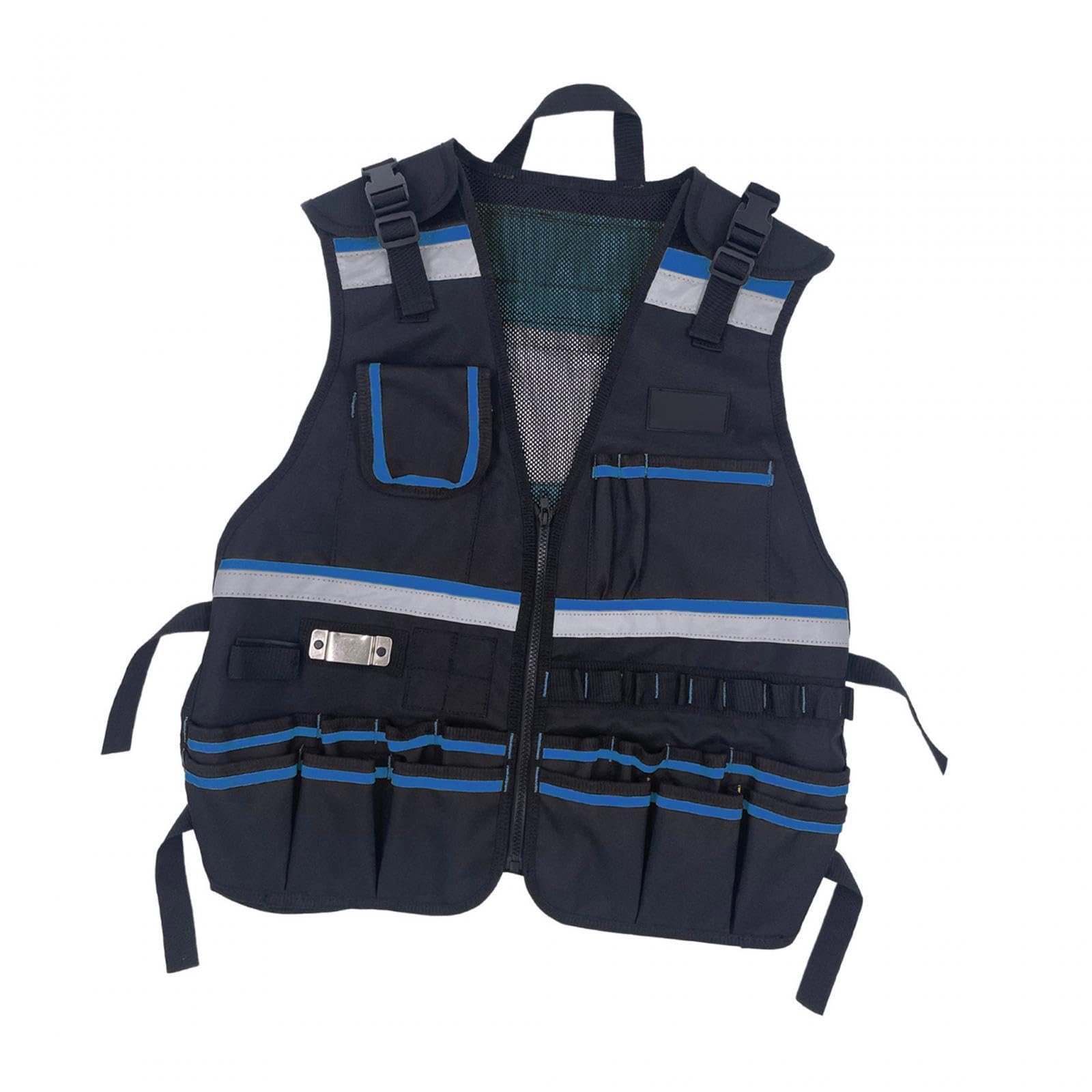 Gilet portautensili per elettricisti, comodo e resistente per carpentieri, per riporre utensili e accessori essenziali. Stili di gilet portautensili per elettricisti, borsa portaoggetti.