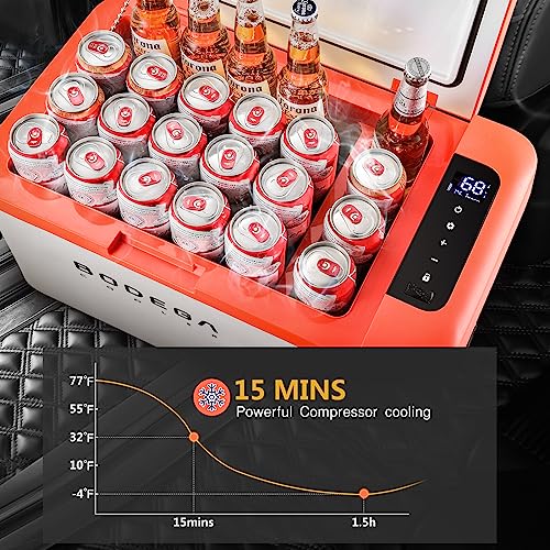 Bodegacooler 12 Volt Car Refrigerator, 27 Quart (25L) Car Fridge Portable Freezer (-4℉-68℉), Electric Cooler For Vehicles Truck Rv Camping Travel Home Use -12/24V Dc & 100V/240V Ac, Wifi App Control #TOP7