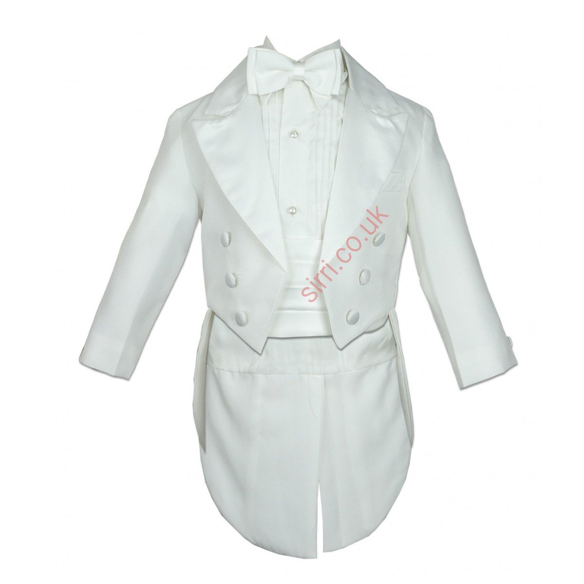 Beau Kid Baby and Boys 5 Piece Christening Communion Tuxedo Tail Suits