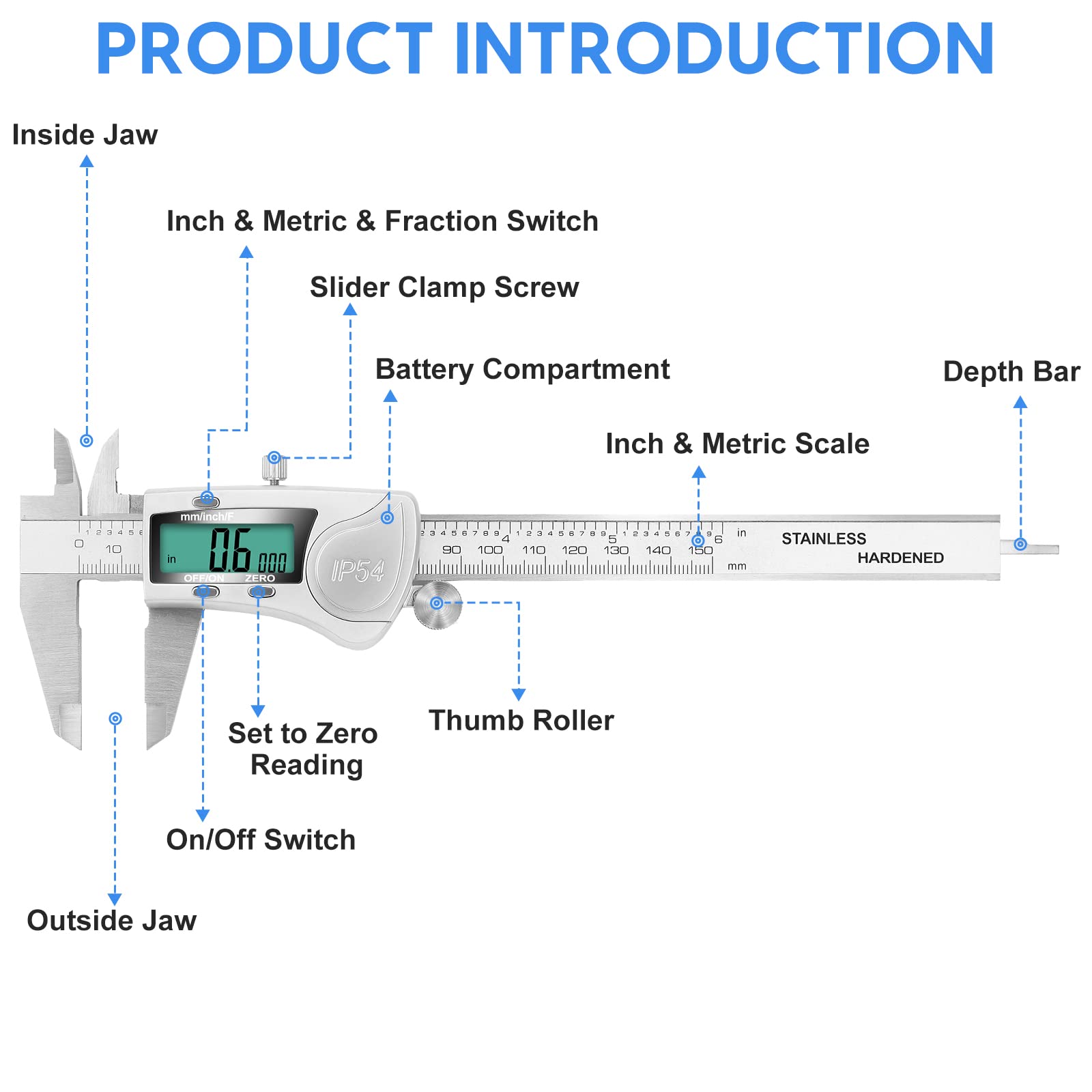 Digital Outside Groove Caliper » Measuring Instruments