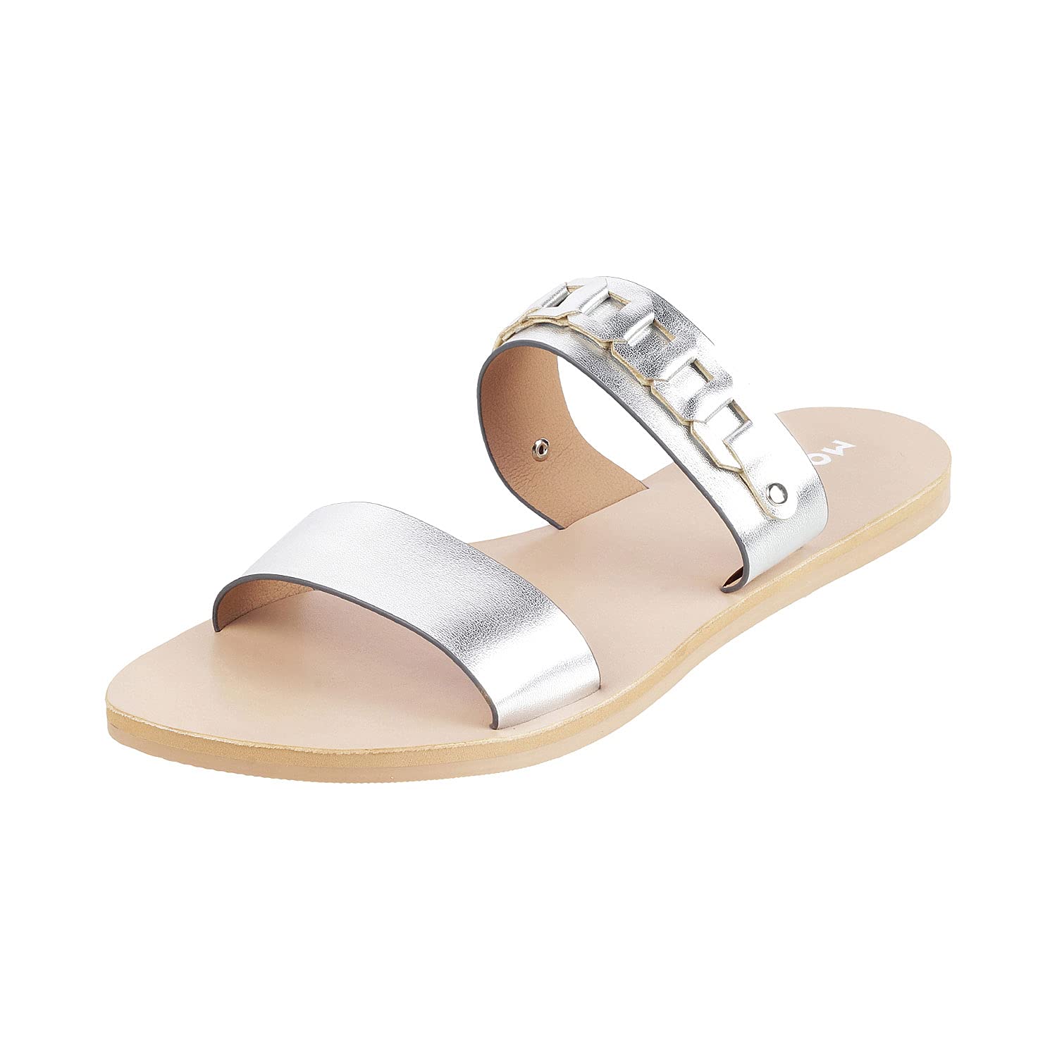 Mochi Womens Slingback Slipper (Silver, 36 EU, 41-4016) (B095LN5393) Amazon Price History, Amazon Price Tracker