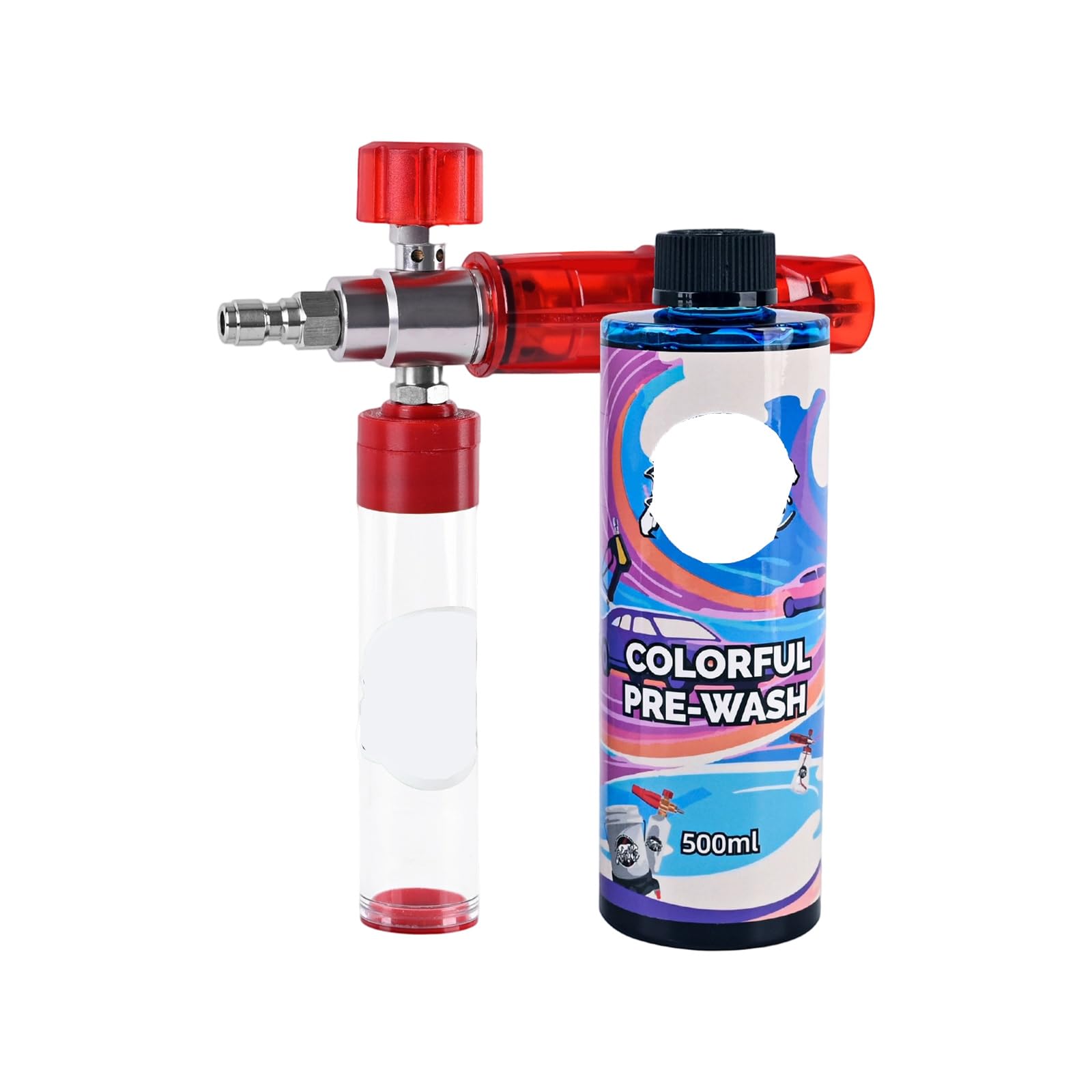 Distributeur de savon en mousse anti-chute avec ventouse pour lavage voiture