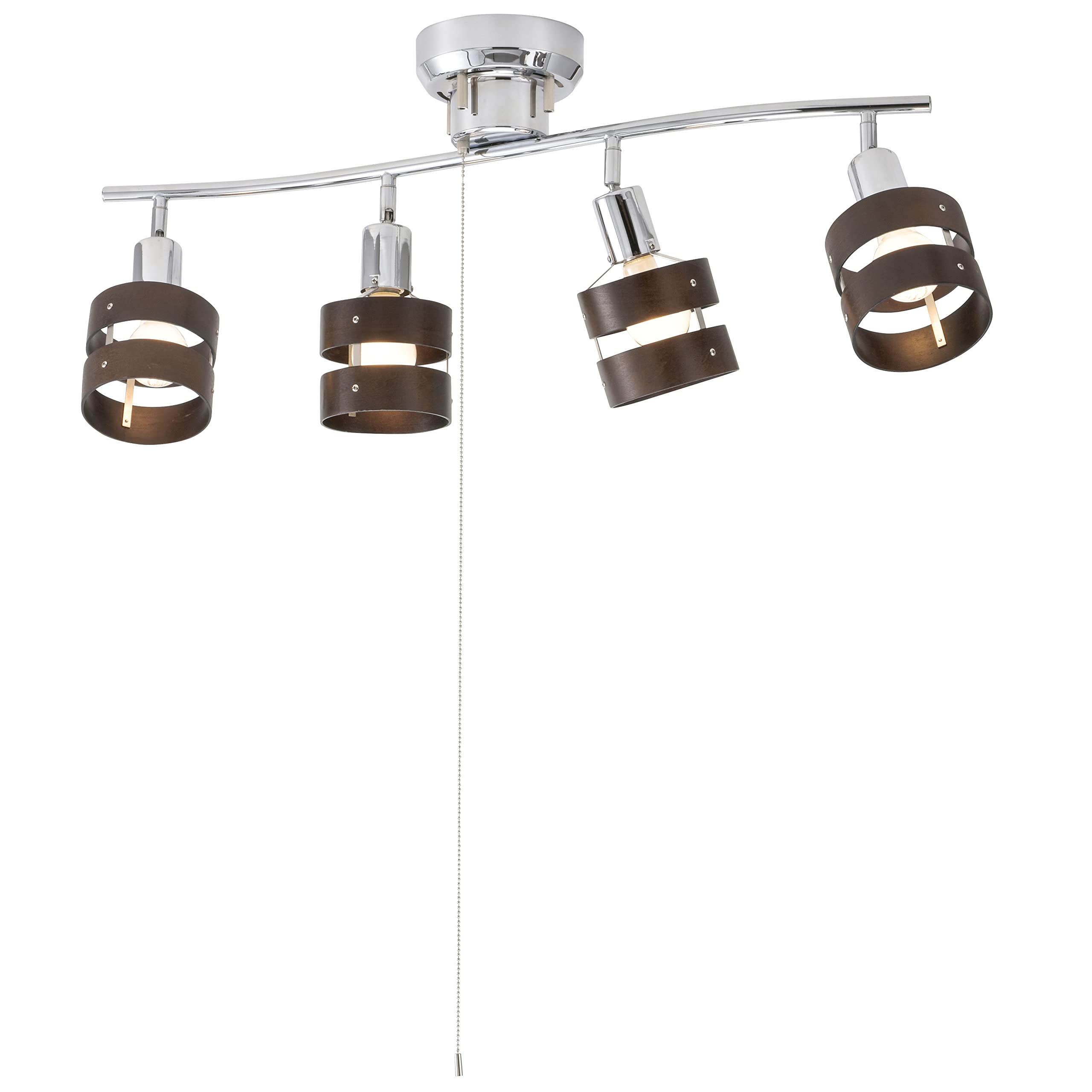 【オーム電機】4灯シーリングライト Amazon | オーム電機 4灯シーリングライト ウッドリング 電球