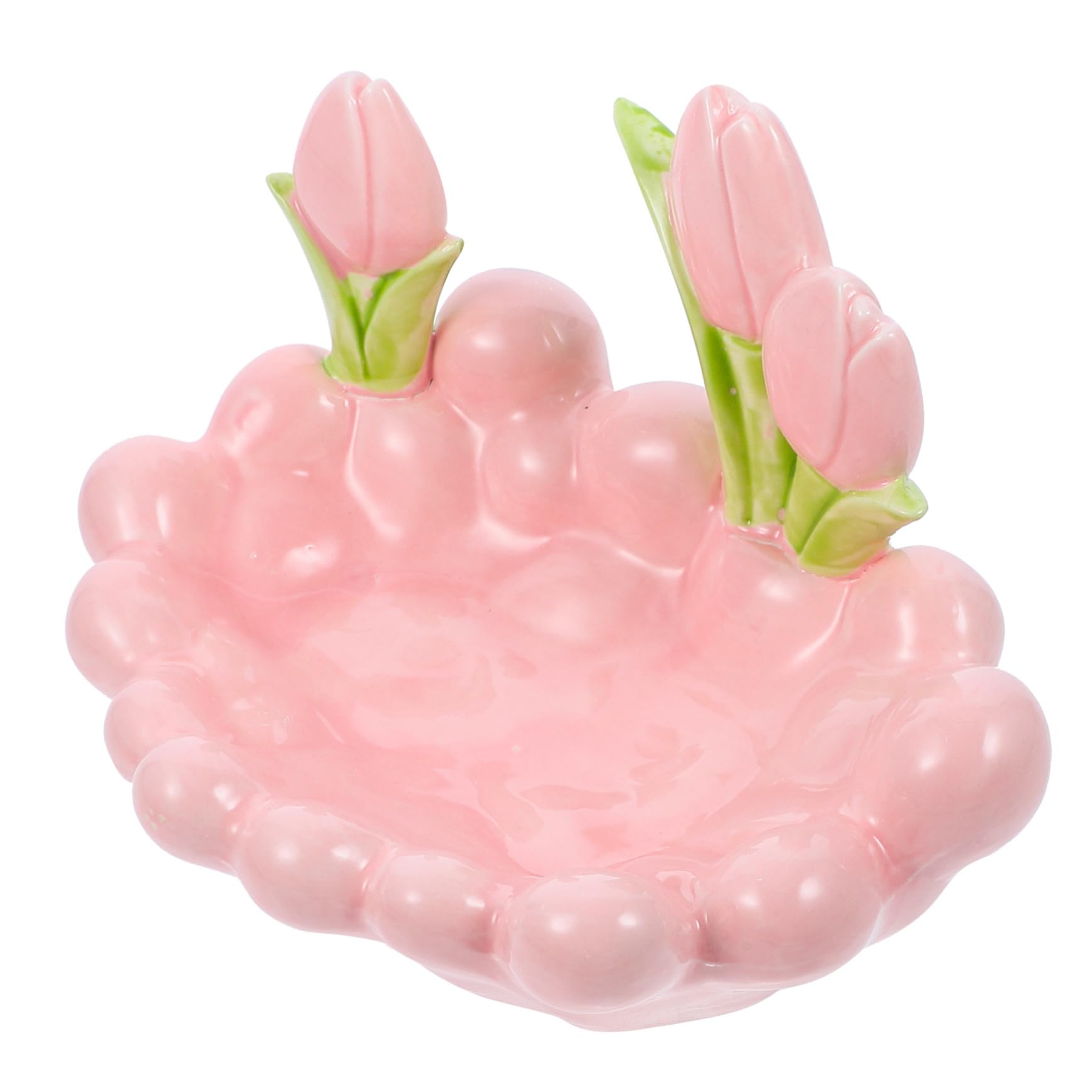 Toyvian Schmuckablage Aus Keramik Rosa Dekorative Schlüsselablage Und Ringschale Multifunktionales Schmucktablett Für Badezimmer Und Nachttisch