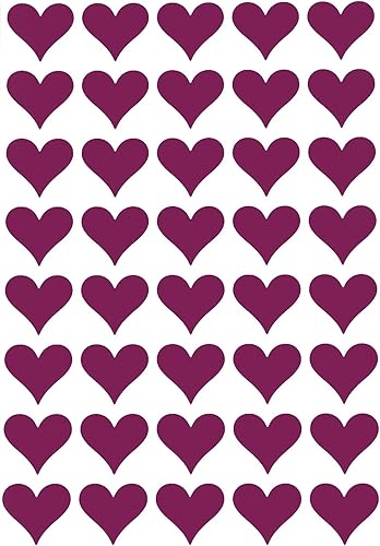 Royal Green Etiquetas adhesivas de corazón para sobres de papelería de 34 pulgadas, calcomanías de suministros para profesores, embalaje de regalo,