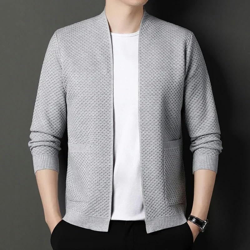 Men's Spring and Autumn Cardigan Casual Cardigan Mens Clothes Men Knitted Sweater4