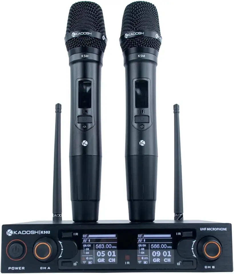 Microfone Kadosh Duplo Sem Fio K 502 M Original