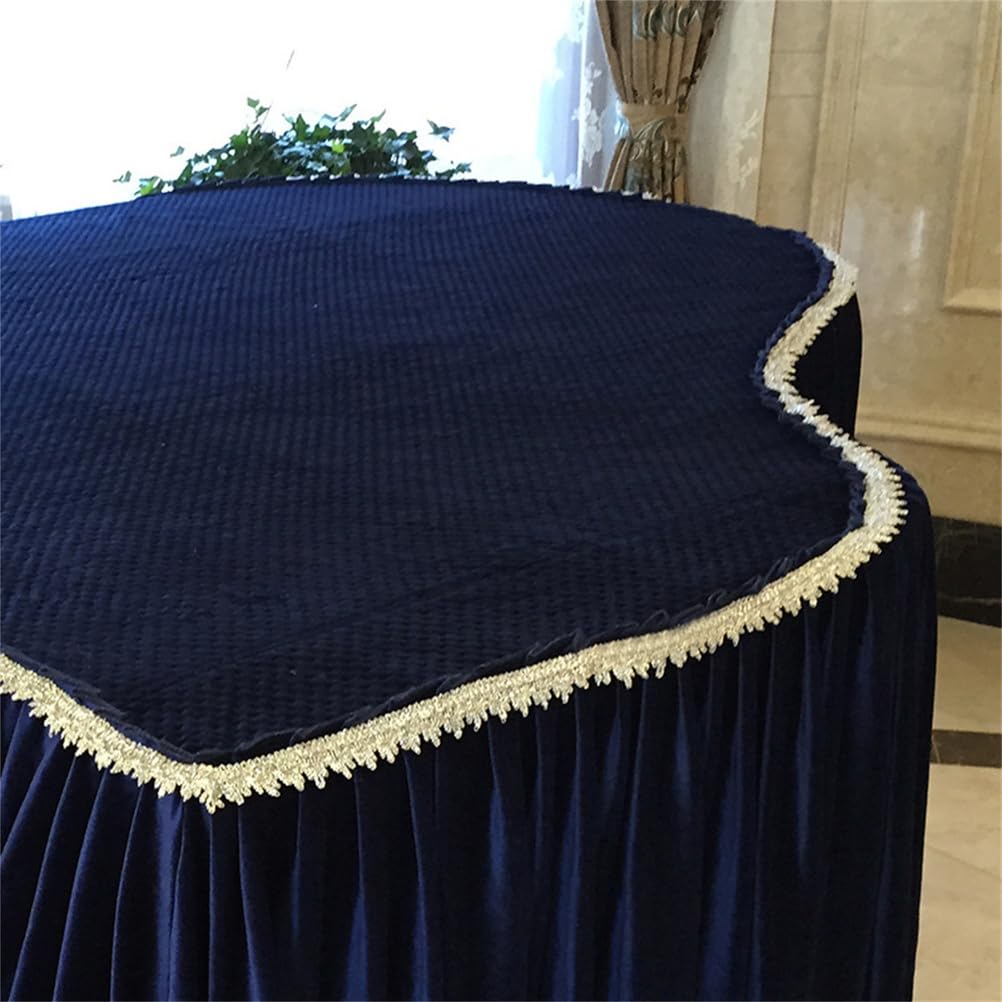 Personalizzata Di Lusso in Velluto Per Pianoforte A Coda, Copertina Protettiva Decorativa in Velluto Spesso A Prova Di Polvere Per Pianoforte A Coda, Indispensabile Per Il Pianoforte,A180,Single stool
