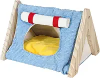 Abrigo para Porquinhos-da-índia, Espaço para Hamsters, área de Recreação E Descanso, azul