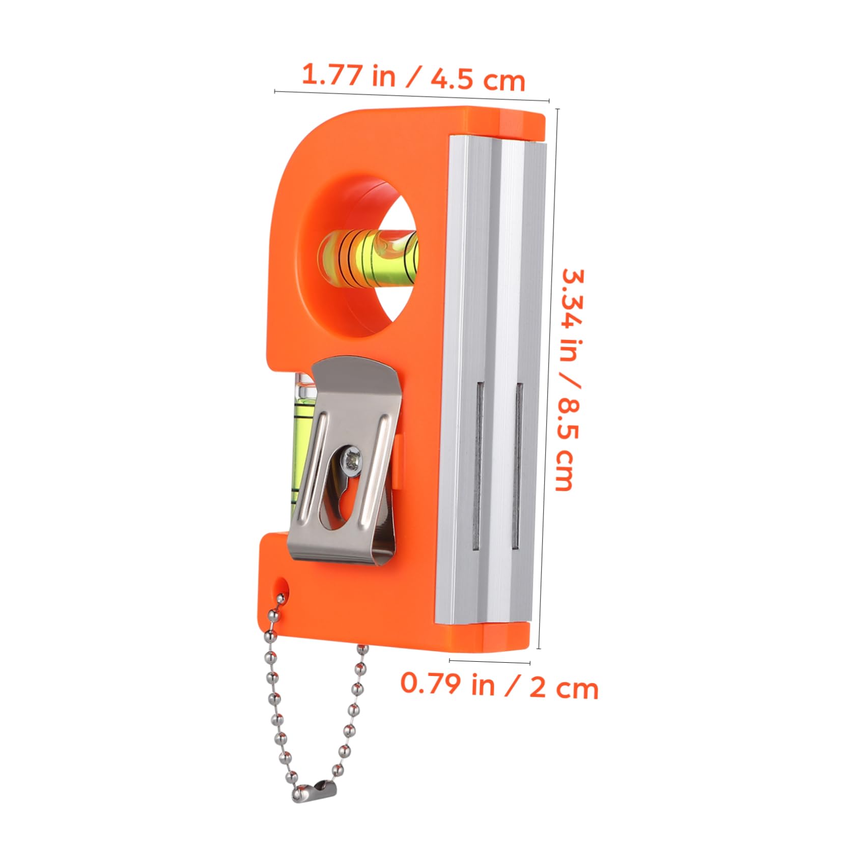 Mikikit Level Spirit Level Magnetic Mini Leveler Picture Hanging Tool Photo Frame Ruler Home Office Use