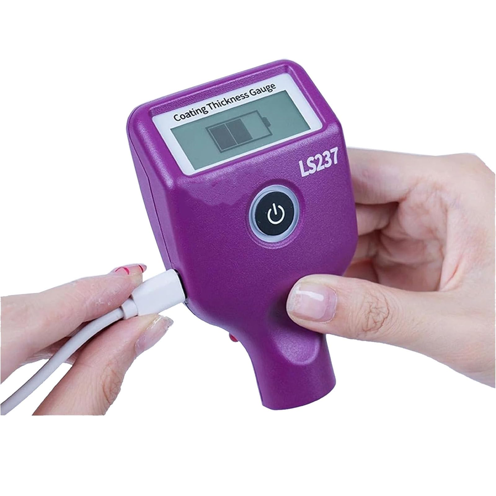 LjyAeono Automotive Paint Thickness Gauge, 3500 µm Dry Film Tester for Ferrous and Non-Ferrous Materials