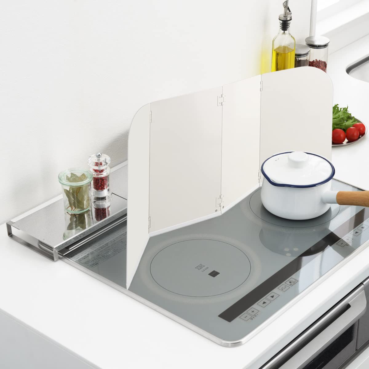 Amazon｜Tcoabl 油はね防止ガード 折りたたみ式 レンジガード 4枚