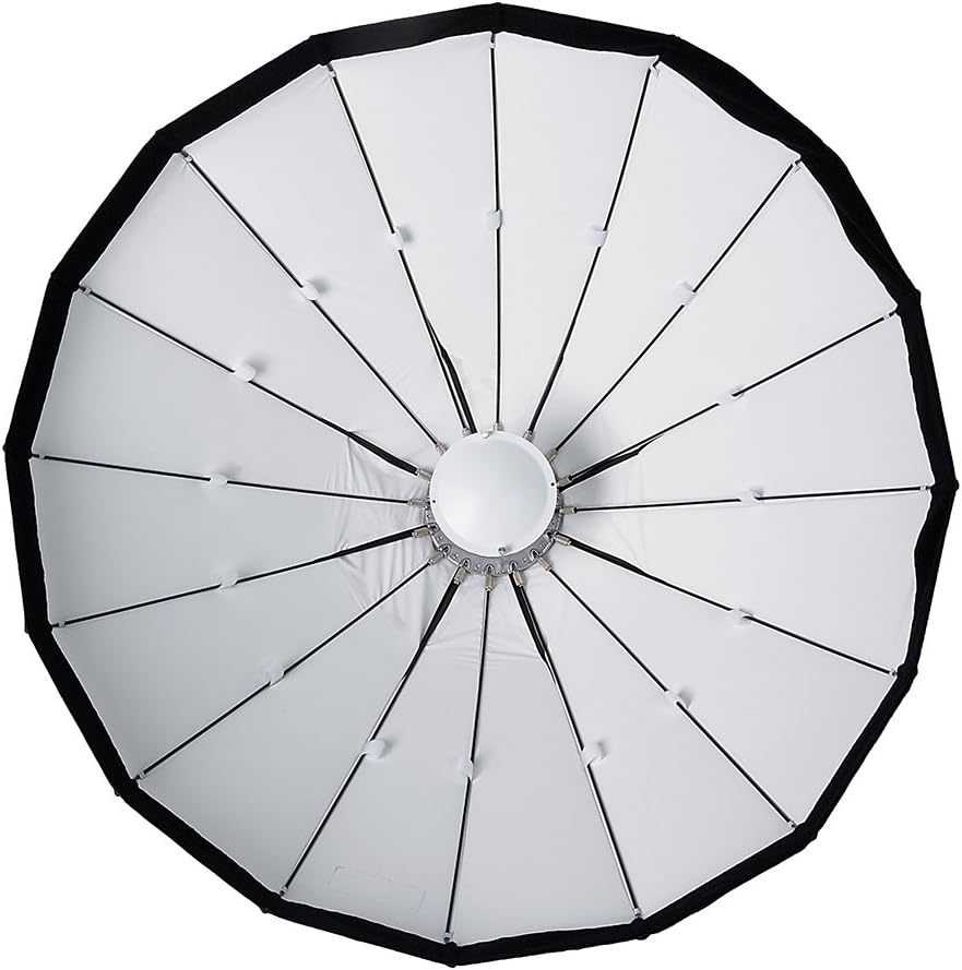 Pro Studio Solutions EZ-Pro 48in (120cm) Beauty Dish and Softbox Combination w/Speedotron Speedring - Soft Collapsible Beauty Dish with Speedring for Bayonet Mountable Strobe, Flash and Monolights