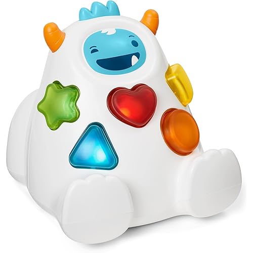 Skip Hop Developmental Learning Shape Sorter, 3-Stage Spinning & Sorting Toddler Toy, Explore & More, Yeti (Discontinued by Manufacturer)