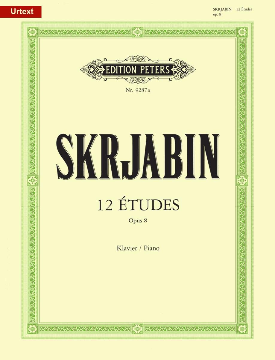 Scriabin: 12 Études Op. 8 for Piano (EP9287A) (Edition Peters)