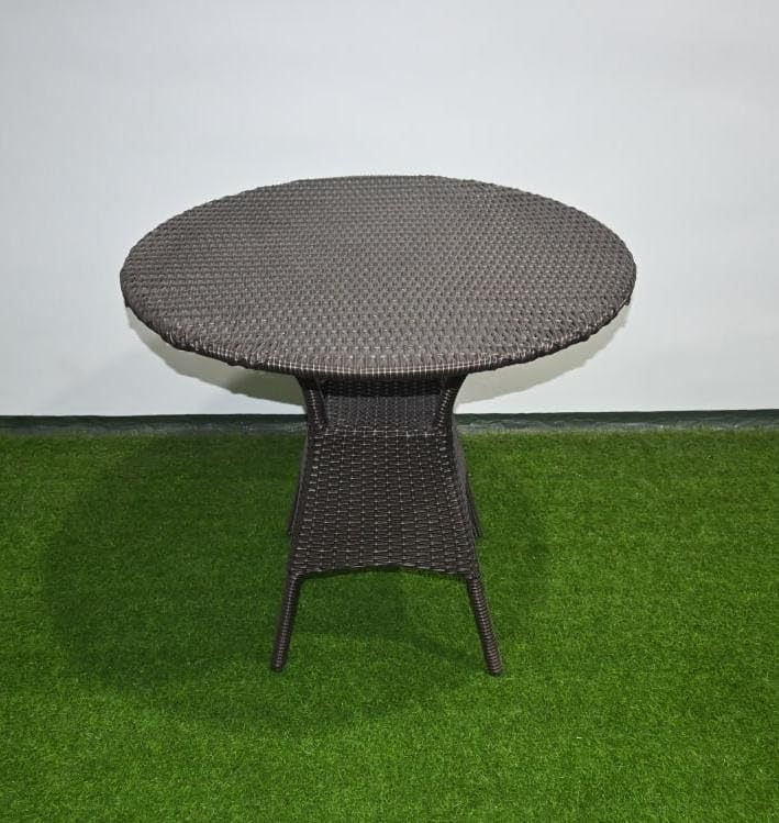 Image of PRATHAM India 4+1 Outdoor Indoor Patio Set Bistro Set Rattan Set Lawn Balcony Hall Outdoor Garden Chair Table Set (Brown Chair & Brown Cushion)