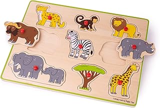 Bigjigs Toys Chunky Lift Out Puzzle - Safari
