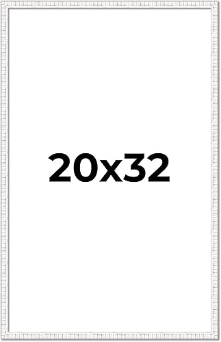 Miniatura 10 de Marco de madera maciza envejecida blanca de 16 x 20 pulgadas de ancho de 0.75 pulgadas  Profundidad del marco interior de 0.5 pulgadas  Marco de