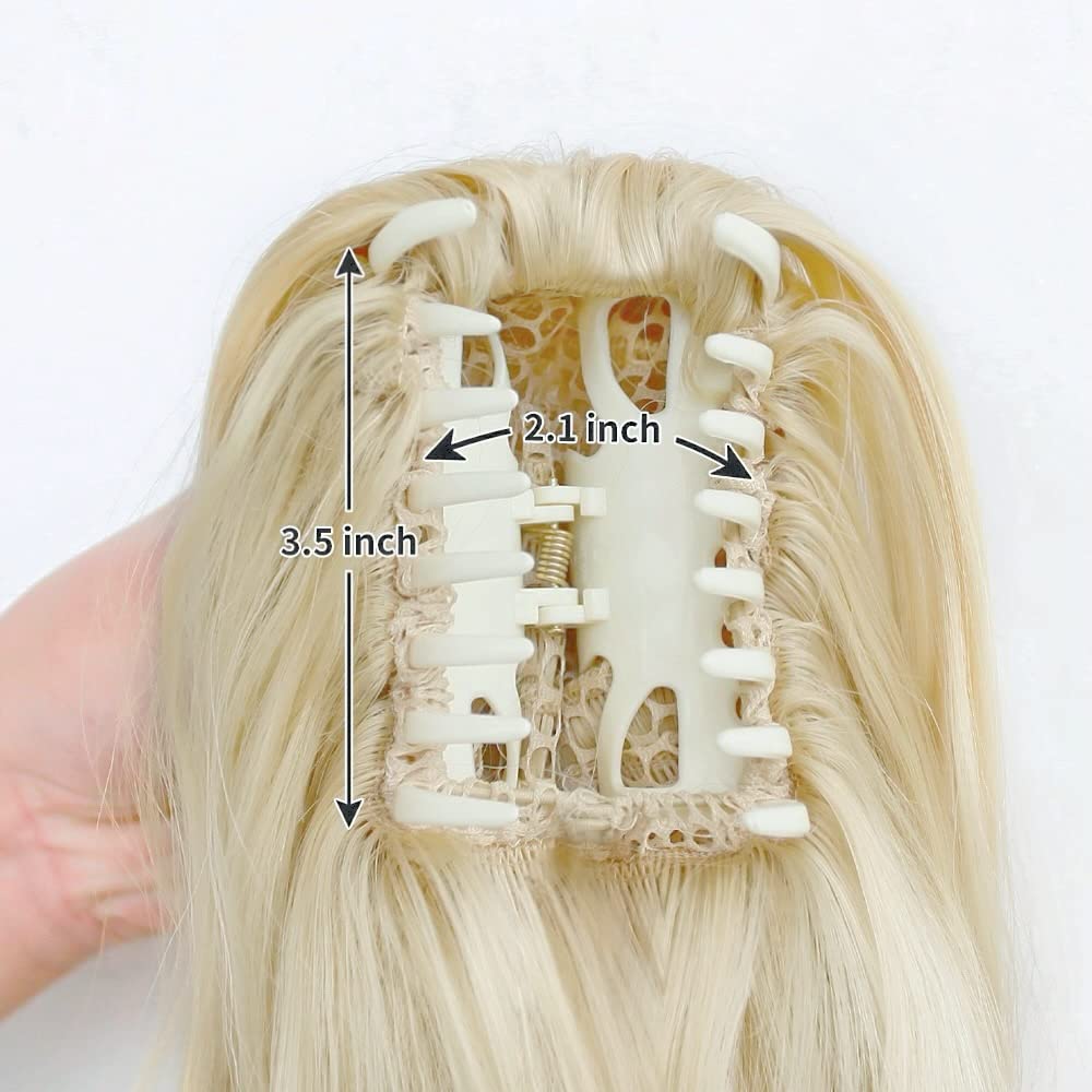 Amazon.com : StrRid Wavy Ponytail Extension Claw Clip for  display picture 2
