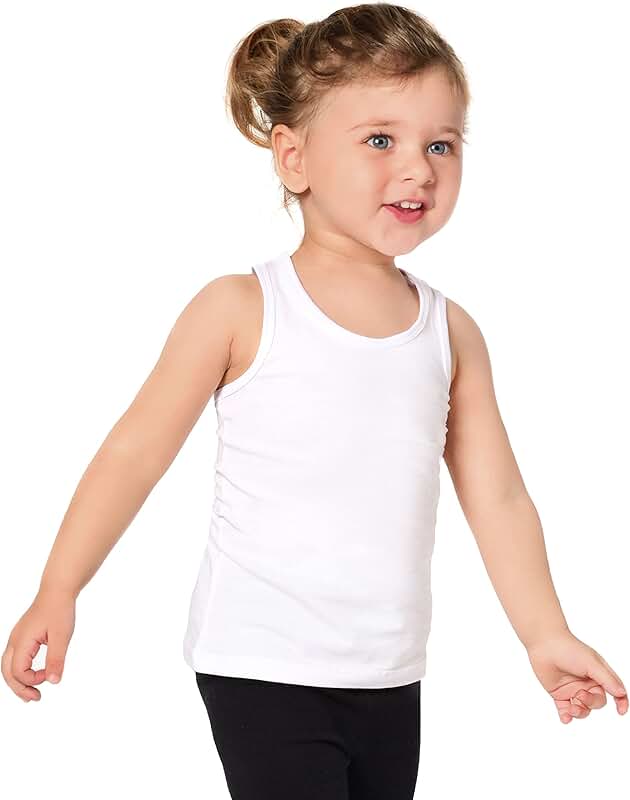 girls white tank tops