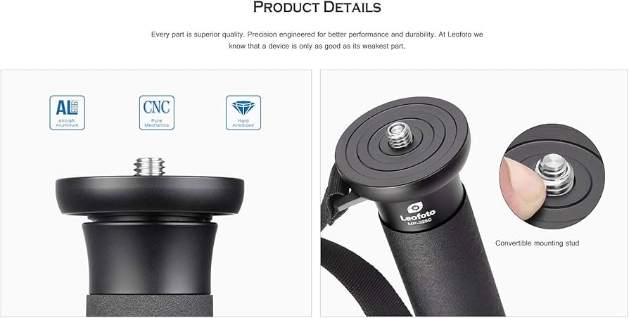 Amazon | Leofoto MP-365C 5セクション CF トラベル一脚 カーボン