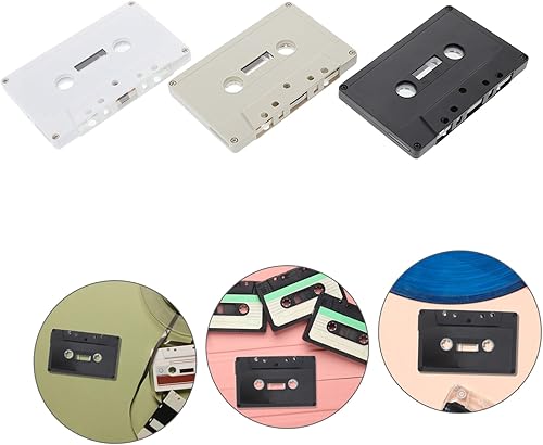 Miniatura 9 de EPIGEIST Paquete de 3 mini cintas de casete para decoración de casete de audio en blanco para caja de rollos escolares de bricolaje