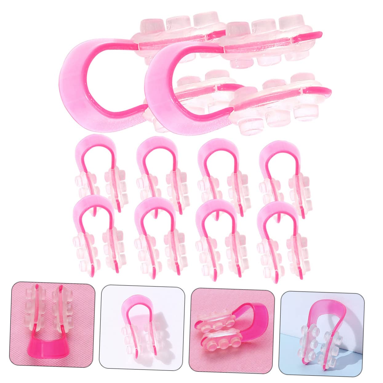 SOESFOUFU 4sets Nose Shaping Clips Nose Lifting Clip Corrector for Wide Beauty Tool 10pcs*4