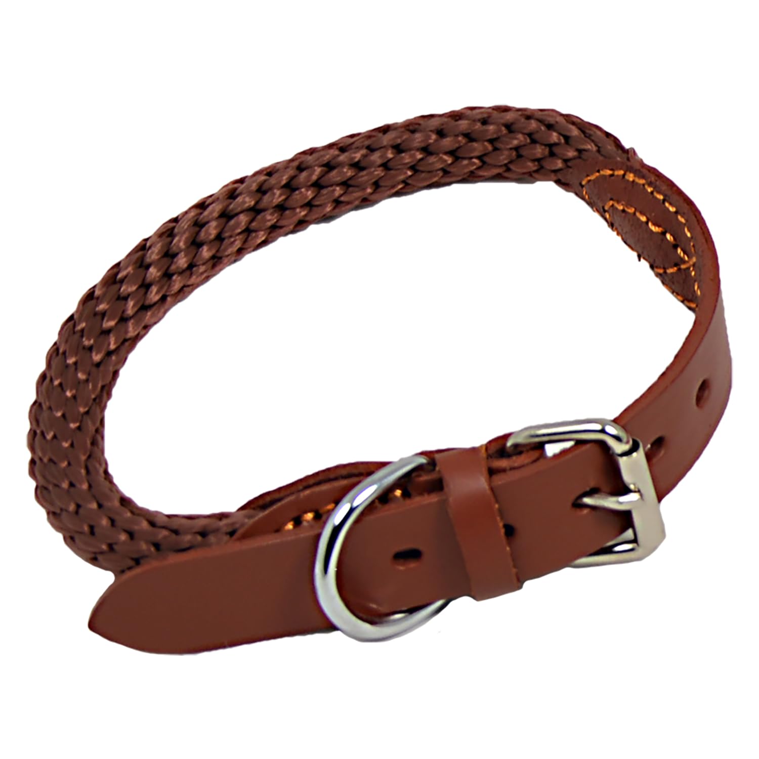 JACK AND VANILLA, Stylish Dog Collar, Modern and Comfortable Design, Adjustable, Durable and Easy to Clean, Reinforced Safety, Size 15 mm x 50 cm, Brown, Walkabout Model