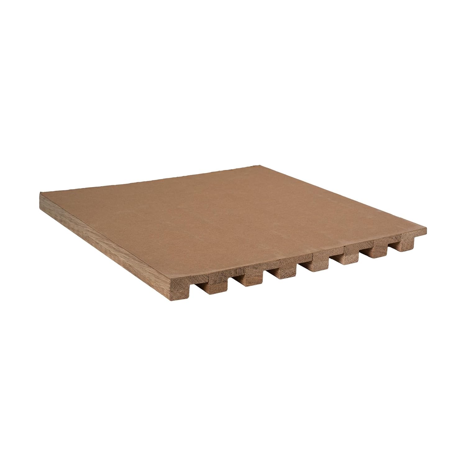 Outwater 1 Ft x 4 Ft Unfinished Solid Maple Tambour Sheet, Square Pattern Decorative Wood Panel