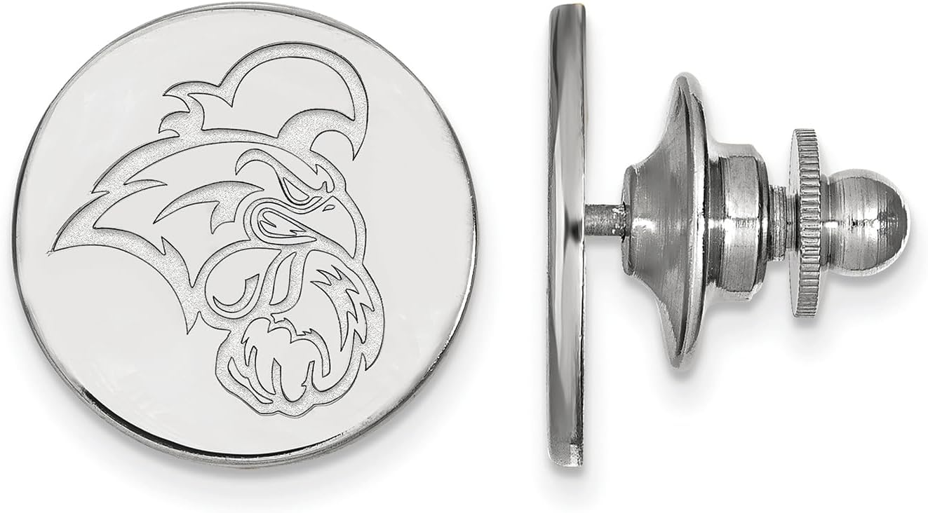 LogoArt Sterling Silver Coastal Carolina University Lapel Pin