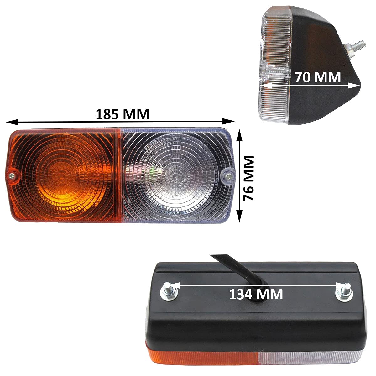 Anteriore e Posteriore Coda Luce Lampada Lampeggiatore Set MF-200,300-374,375E Trattore e Altri Trattori