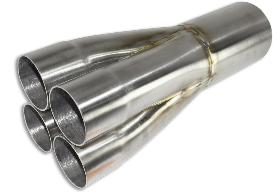 Stainless Headers Mfg. 4-1 Stainless Merge Collector 2.25" (2 1/4”) Inlet To 3.5" (3 1/2”) Outlet- American Made
