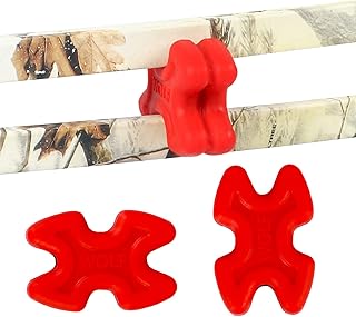 FENJANER Archery Dampener for Split Limb Bows Limb Stabilizer Limb Dampener for Compound Bowsï¼ˆ4 Pcsï¼‰ (Red)