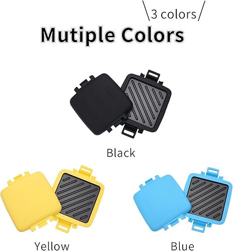 Miniatura 7 de Sandwichera para microondas, carcasa de goma de silicona resistente al calor, tecnología HeatWave avanzada, platos antiadherentes, fácil de limpiar,