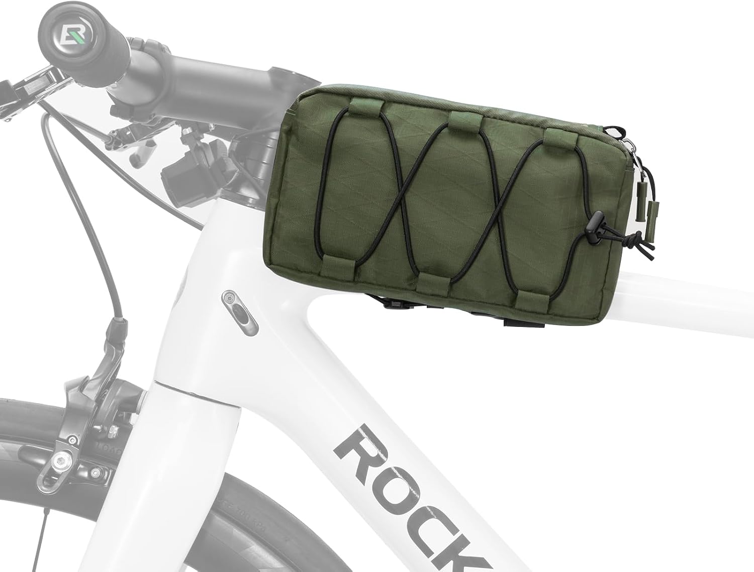 ROCKBROS Bike Handlebar Bag 1L Dual-Purpose Top Tube Cycling Bag | [1s Release] [2 in 1] with Removable Shoulder Strap, Quick-Release Buckle, Bikes Accessories Gifts for Mountain & Road Bikes