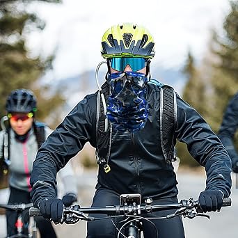 4 Pcs Multifunctional Headwear, Face Mask for Men &Women Multifunctional Balaclavas Windproof Neck Gaiter Scarf Snoods for Men Face Covering Wide Headscarves for Yoga Running Cycling