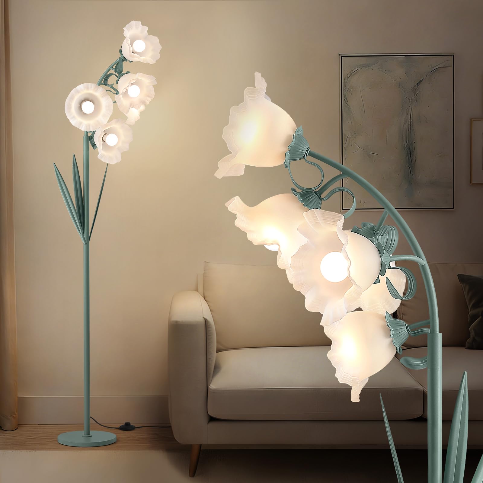 Radiovix 5 Light Flower Floor Lamp