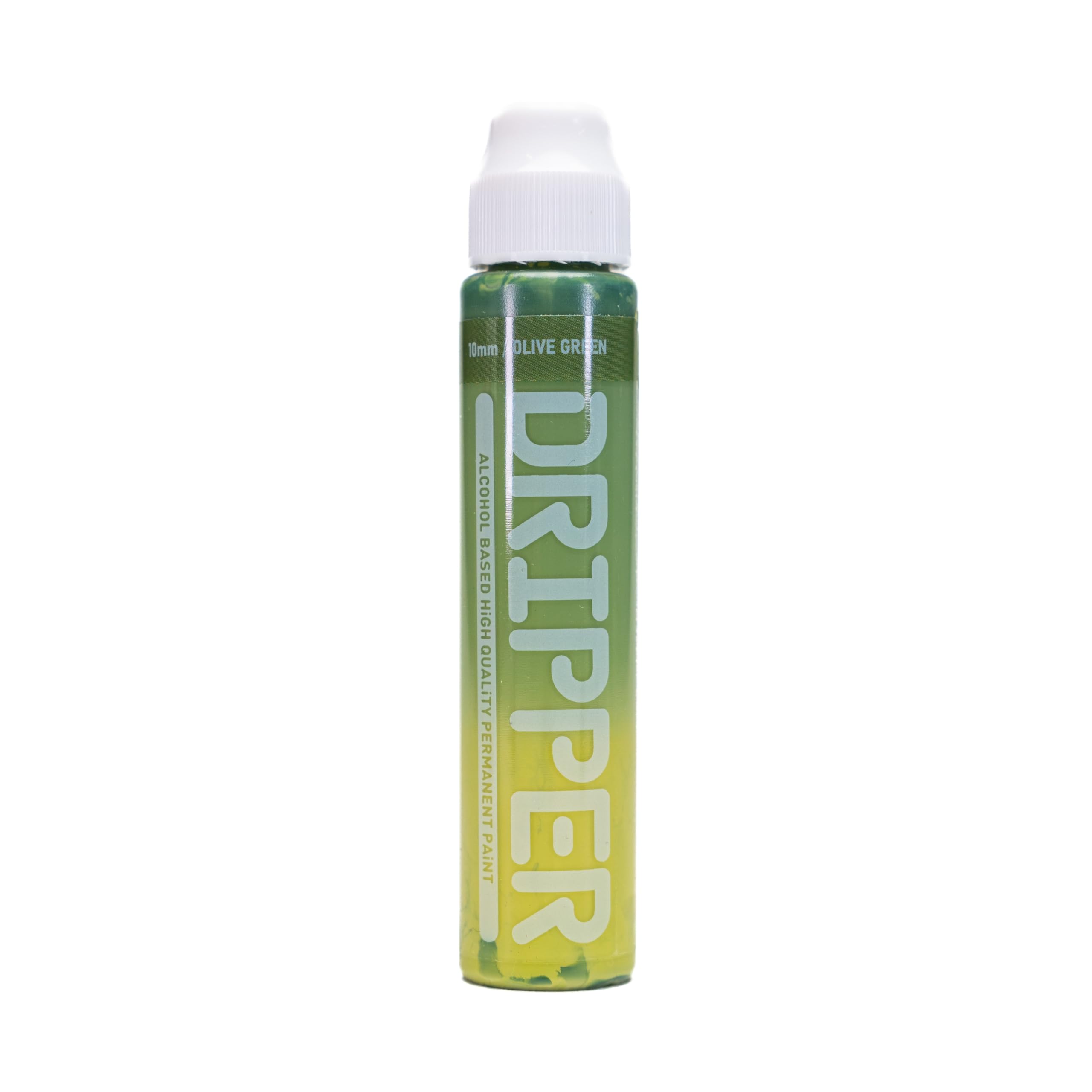 Liquid Paint Dope Dripper Multi Colour & Multi Size Mop Marker Graffiti Art Taggers, Permanent Alcohol Based Paint Refill (Olive Green, 10mm Mop Marker) — image 1
