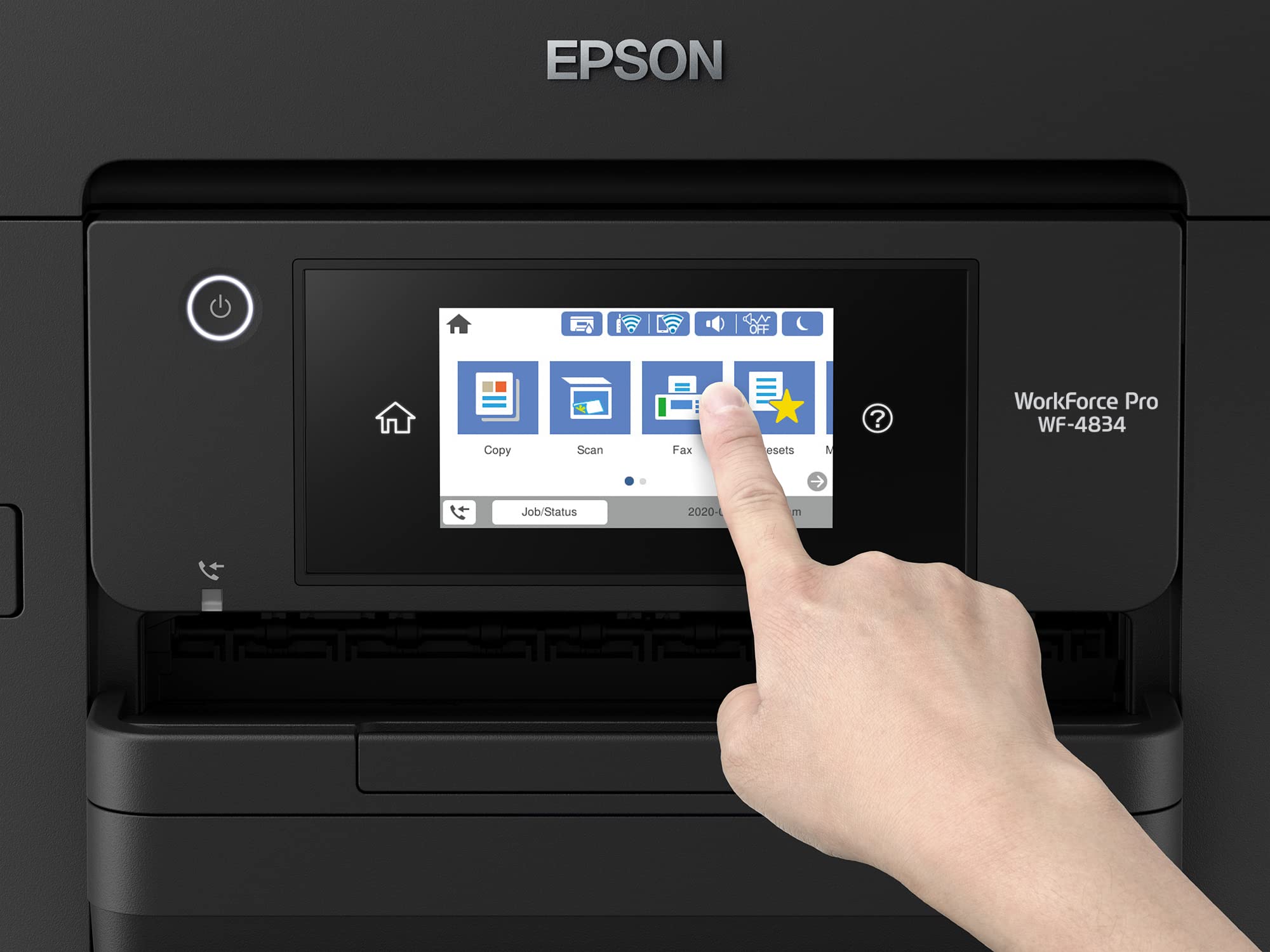 Epson Workforce Pro WF-4834 Wireless All-in-One Printer with Auto 2-Sided Print, Copy, Scan and Fax, 50-Page ADF, 500-sheet Paper Capacity, and 4.3" Color Touchscreen