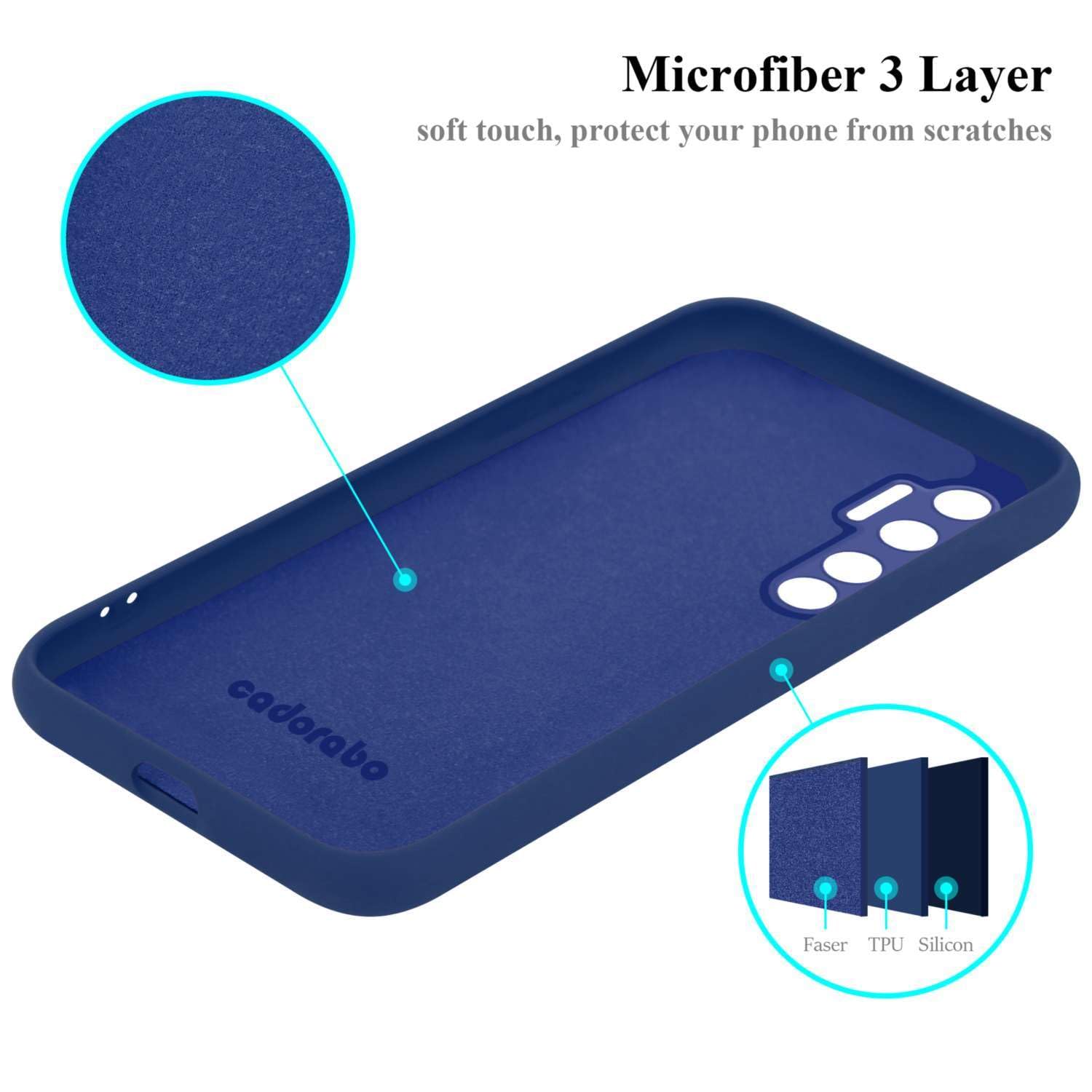 Cadorabo Custodia per Honor 7x in CANDY BLU - Morbida Cover Protettiva Sottile di Silicone TPU con Bordo Protezione - Ultra Slim Case Antiurto Gel Back Bumper Guscio