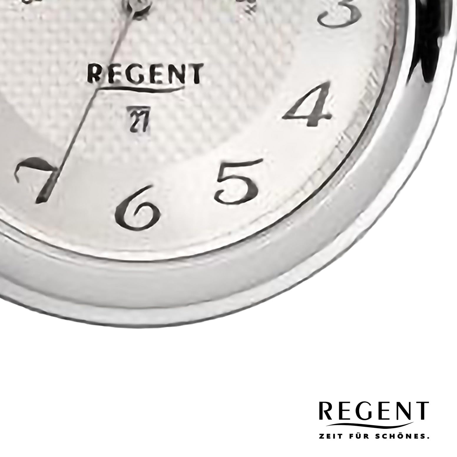Regent Savonnette - Reloj de Bolsillo para Hombre (50 mm, Cuarzo, números arábigos, Fecha, Fase Lunar)