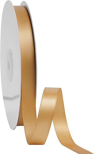 Miniatura 49 de LIUYAXI Cinta de satén roja de doble cara, 1/4 pulgadas x 50 yardas continuas, cintas finas perfectas para envolver regalos, tarjetas de invitación