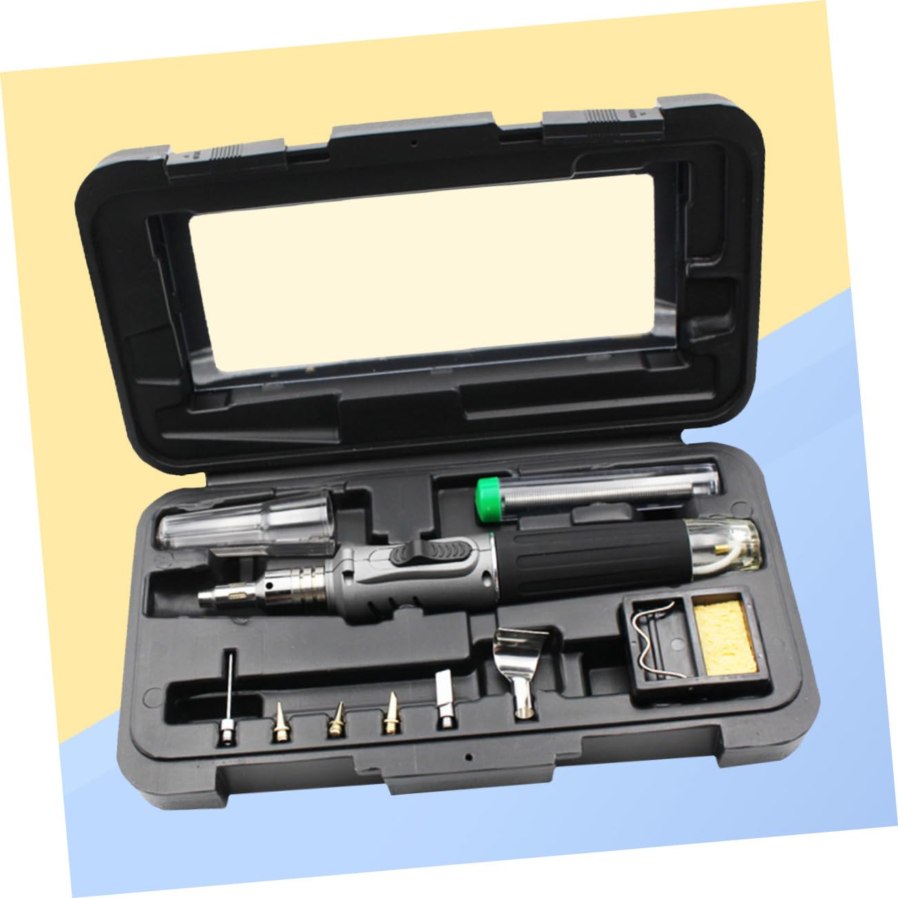 NULYLU Cordless Gas Soldering Iron Set 1300? Torch Kit Propane for Electronics Repair