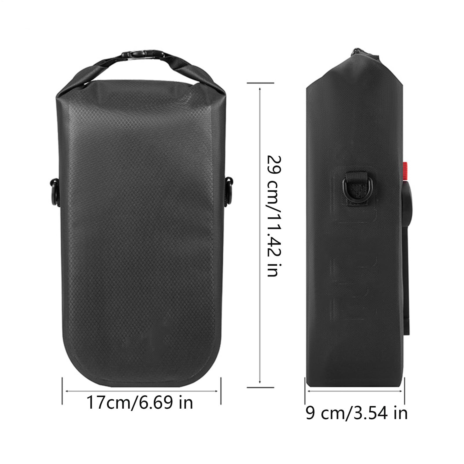 Borsa Per Foŕcella Anteriore - Coppia Di 2 Borracce Impermeabili Per Ciclismo | Sacche Per Portapacchi Dotate Di Maniglia Doppia E Cinğhia A Spalla | Per Manubrio Di Mountain Bike E Bici Da