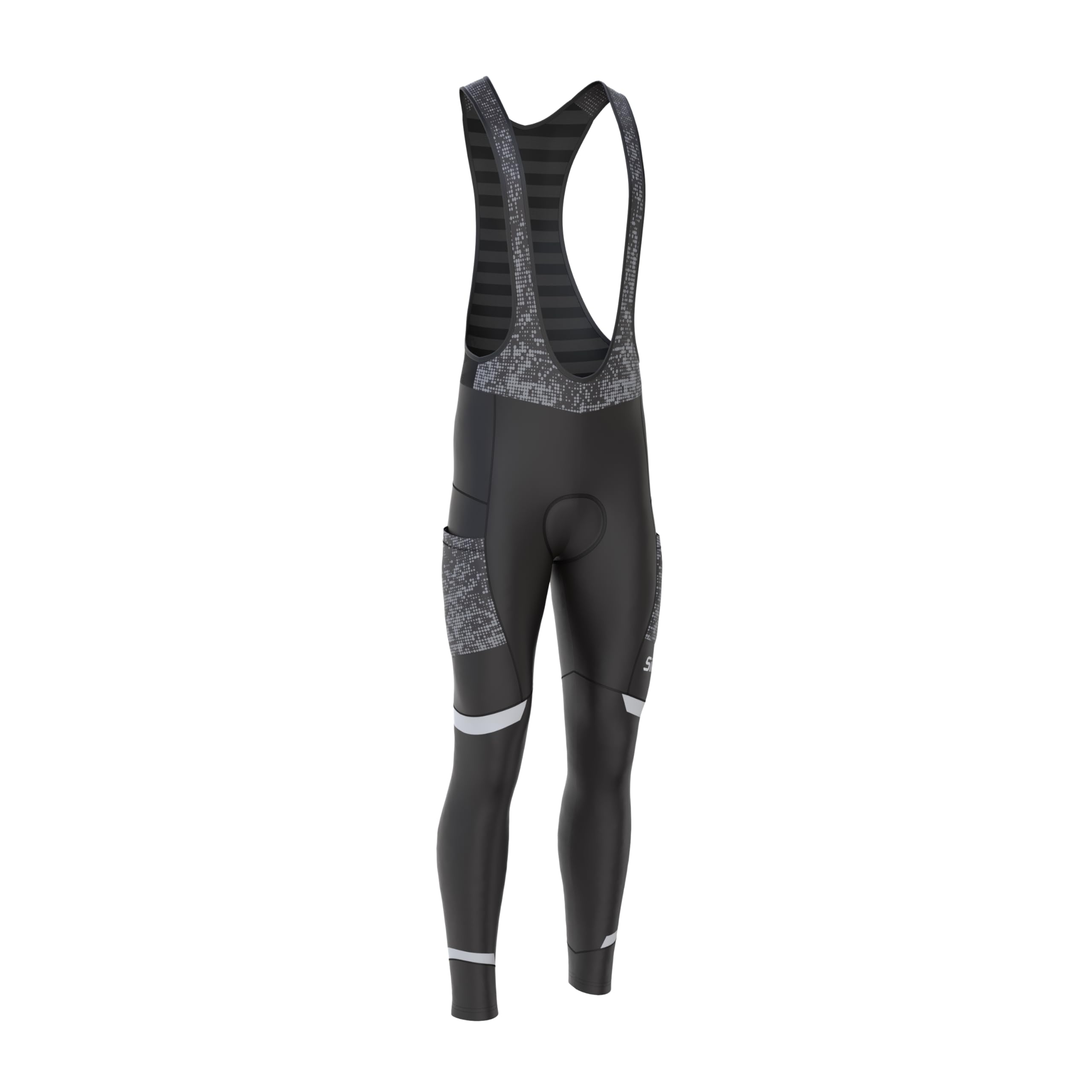 SIKMA Collant de cyclisme thermique réfléchissant pour homme avec poches, idéal pour le cyclisme d'hiver