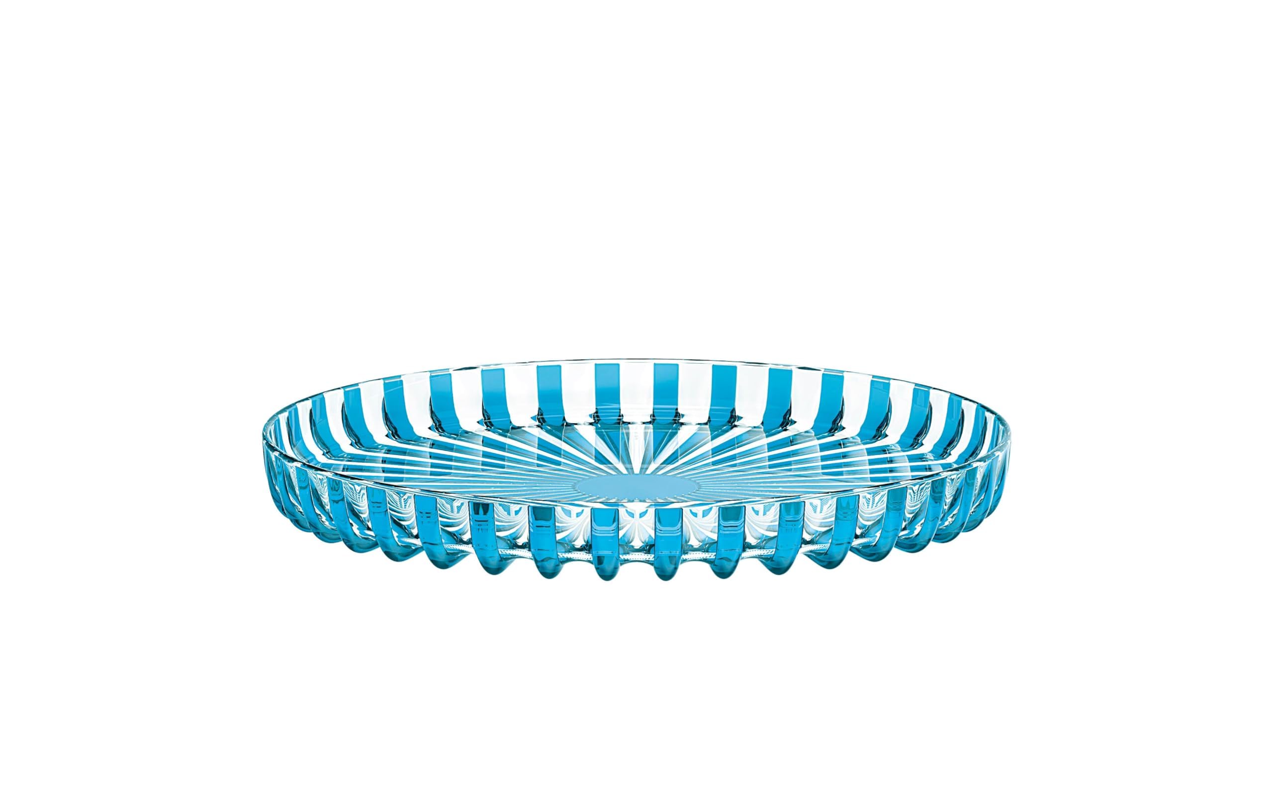 Round Serving Tray Guzzini Dolcevita 12570148 Transparent Blue Organic Plastic Dishwasher 31 cm